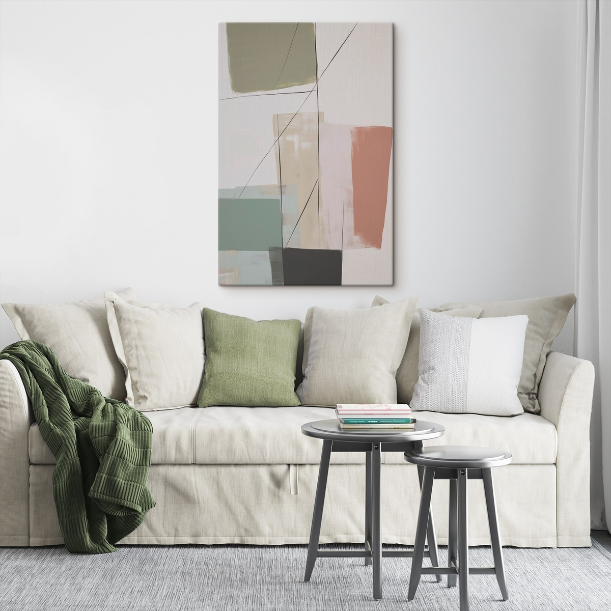 Abstractie met imitatie van slijtageplekken — interieur 2
