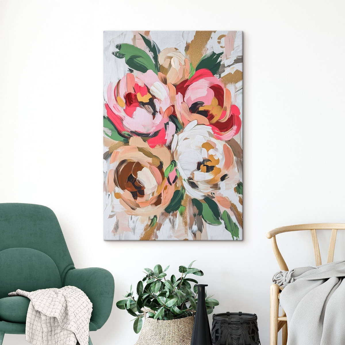 Abstract boeket bloemen — interieur 3