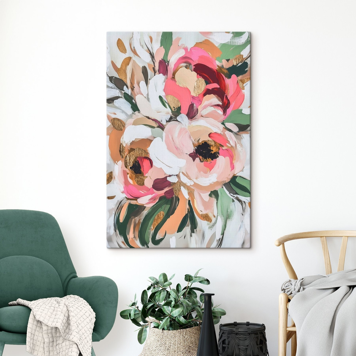 Abstract boeket bloemen — interieur 3
