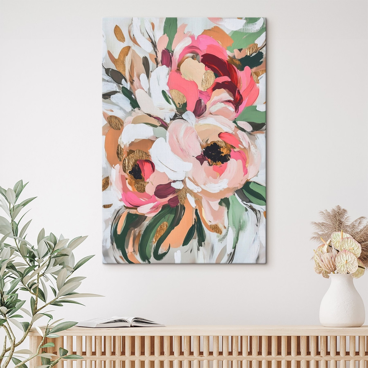 Abstract boeket bloemen — interieur 2