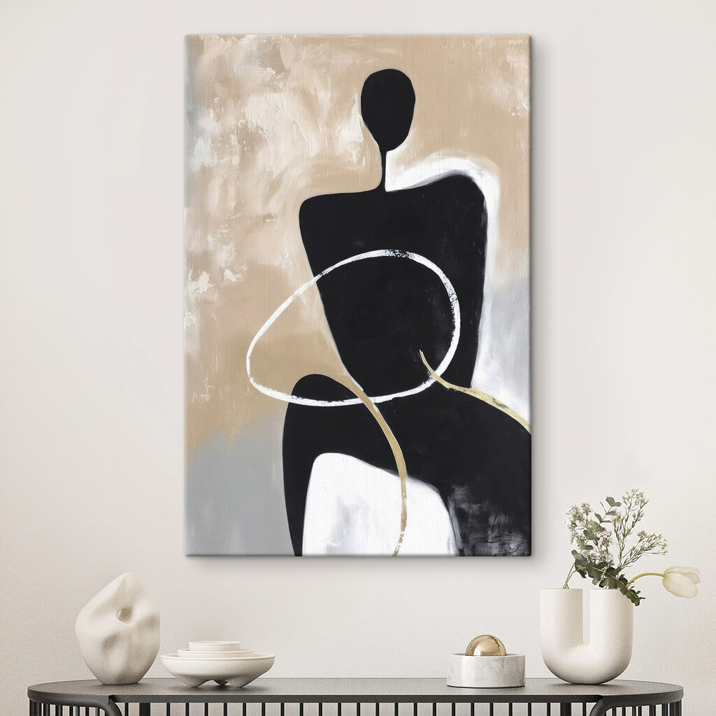 Schilderij van een persoon — interieur 1