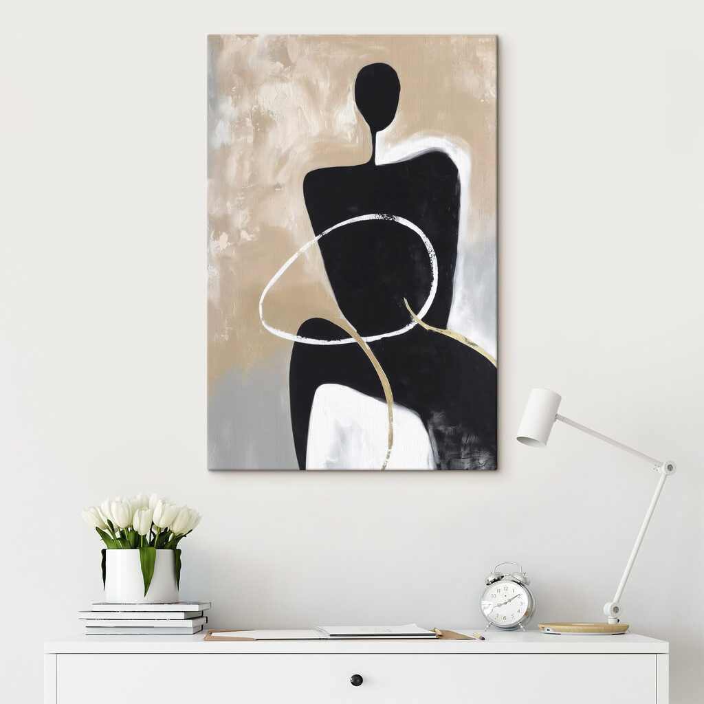 Schilderij van een persoon — interieur 2