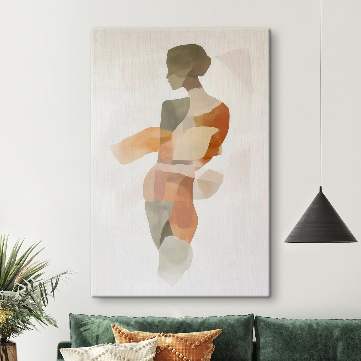 Abstract vrouwelijk silhouet — interieur 3