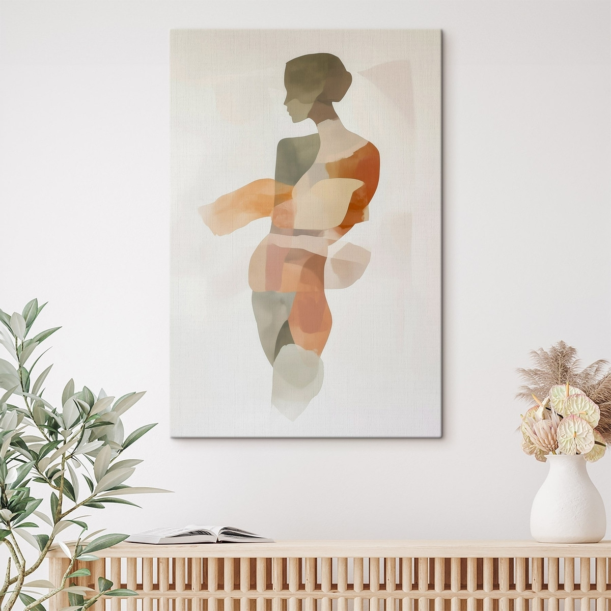 Abstract vrouwelijk silhouet — interieur 1