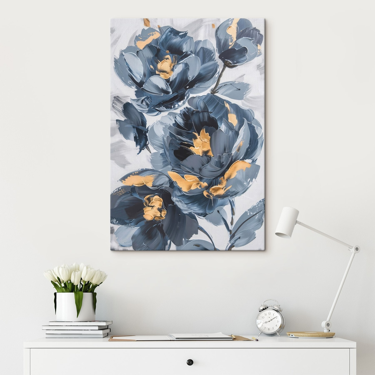 Grote abstracte bloemen — interieur 2