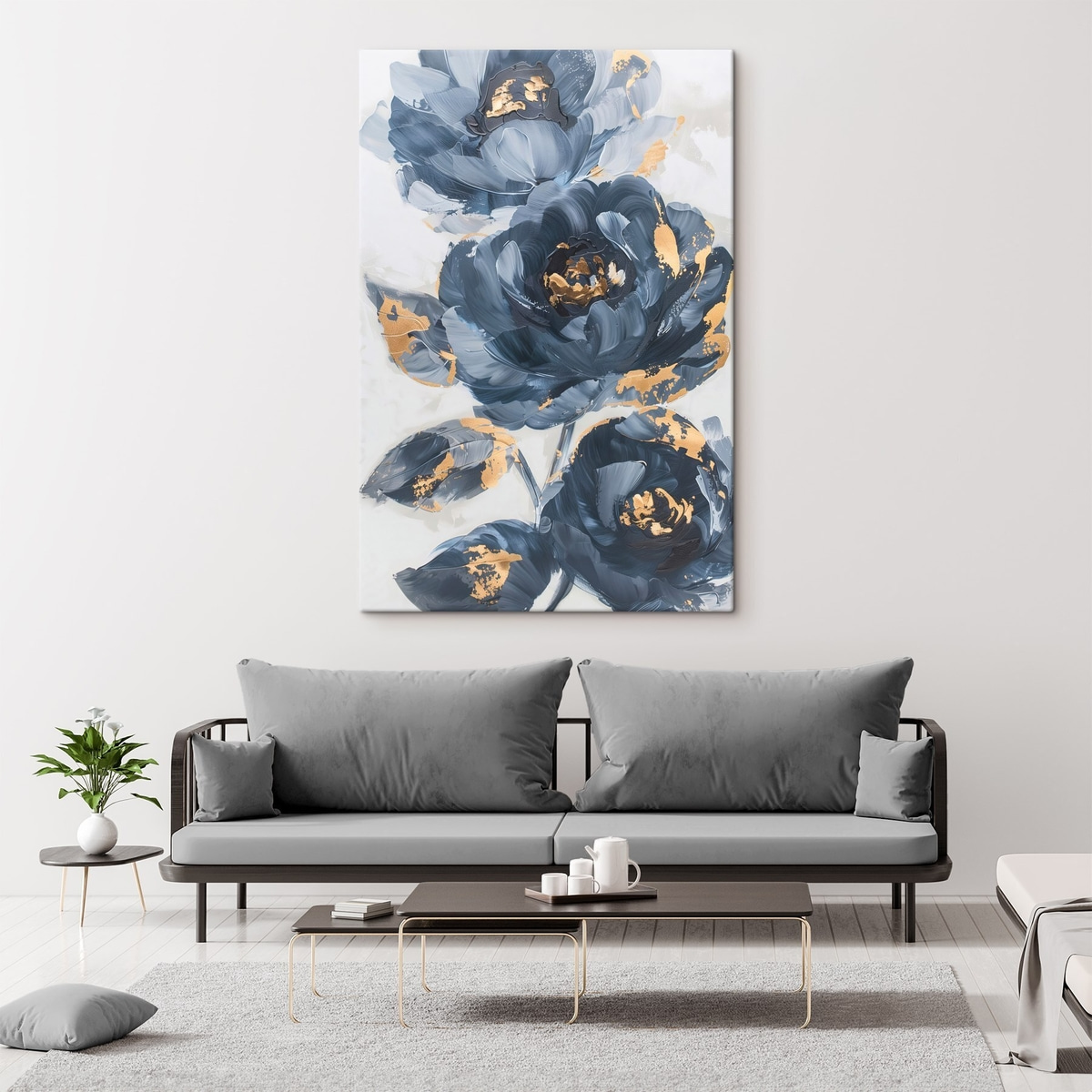 Grote abstracte bloemen — interieur 2