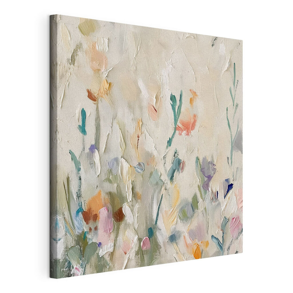Schilderij van bloemen op een witte ondergrond — productweergave