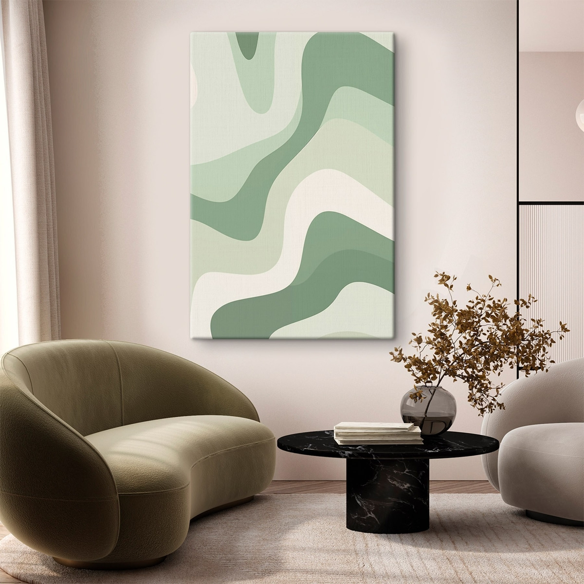 Abstracte golven — interieur 2