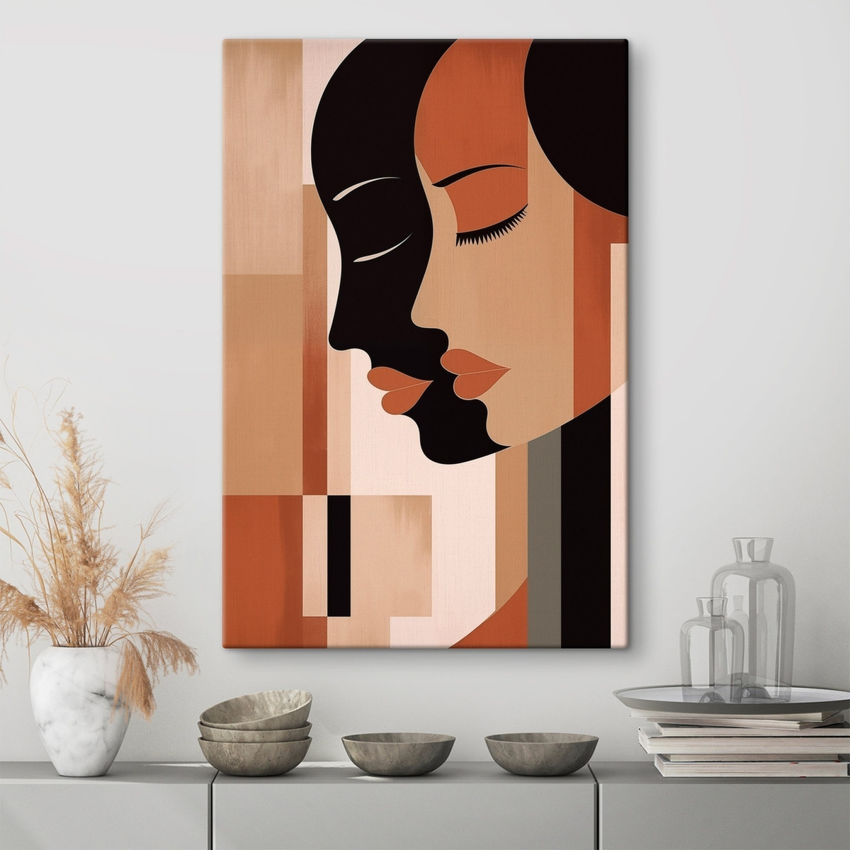 Abstracte gezichten — interieur 1
