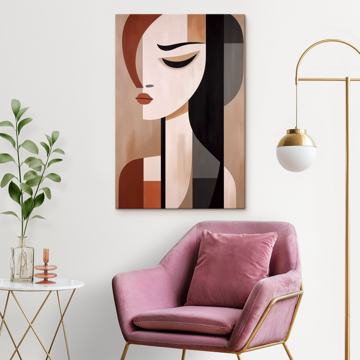 Abstracte gezichten — interieur 1