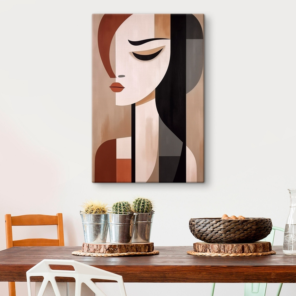Abstracte gezichten — interieur 2