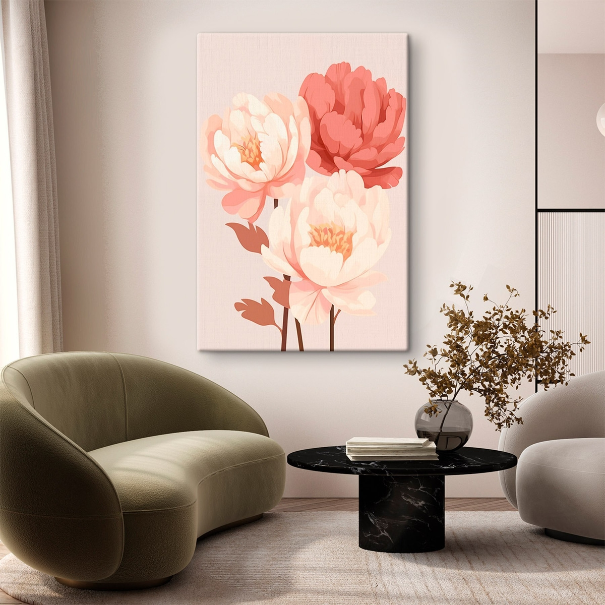 Pioenrozen — interieur 1