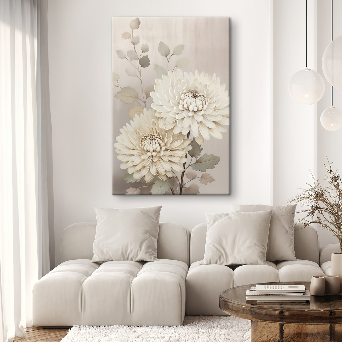 Abstracte chrysanten — interieur 2