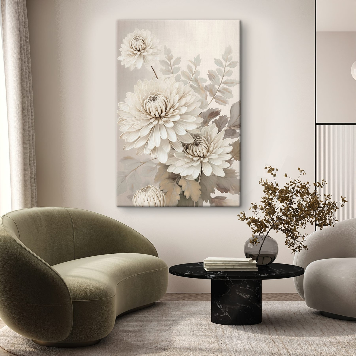 Abstracte chrysanten — interieur 3