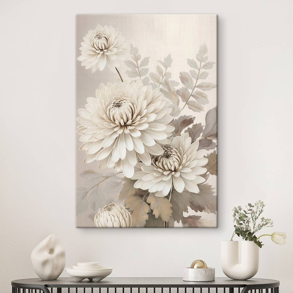 Abstracte chrysanten — interieur 1