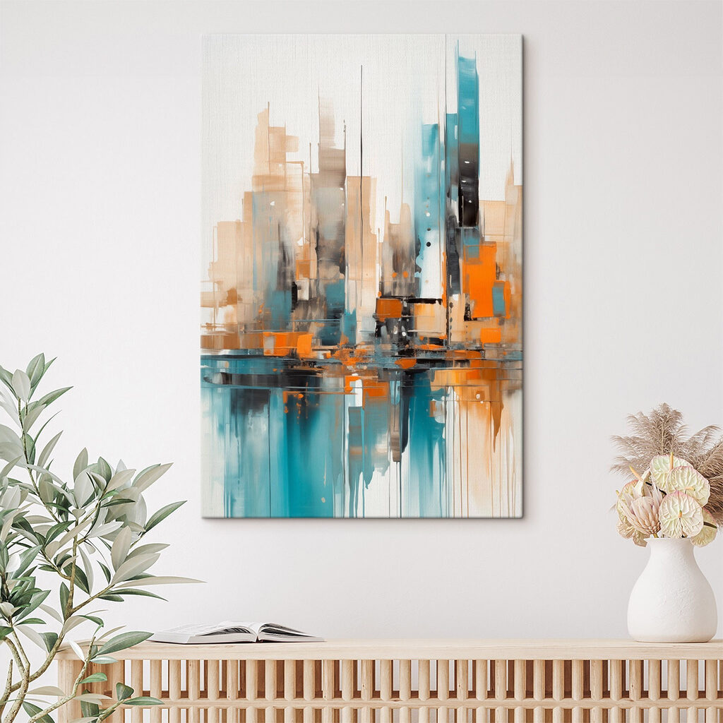 Schilderij van een stad — interieur 2