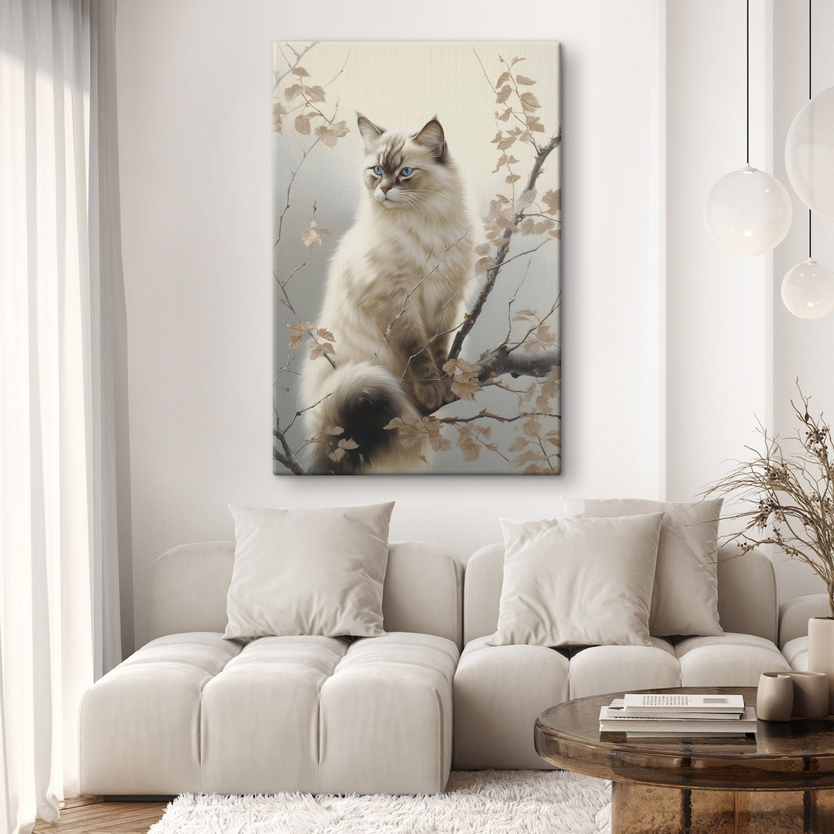Een kat op een boomtak — interieur 2