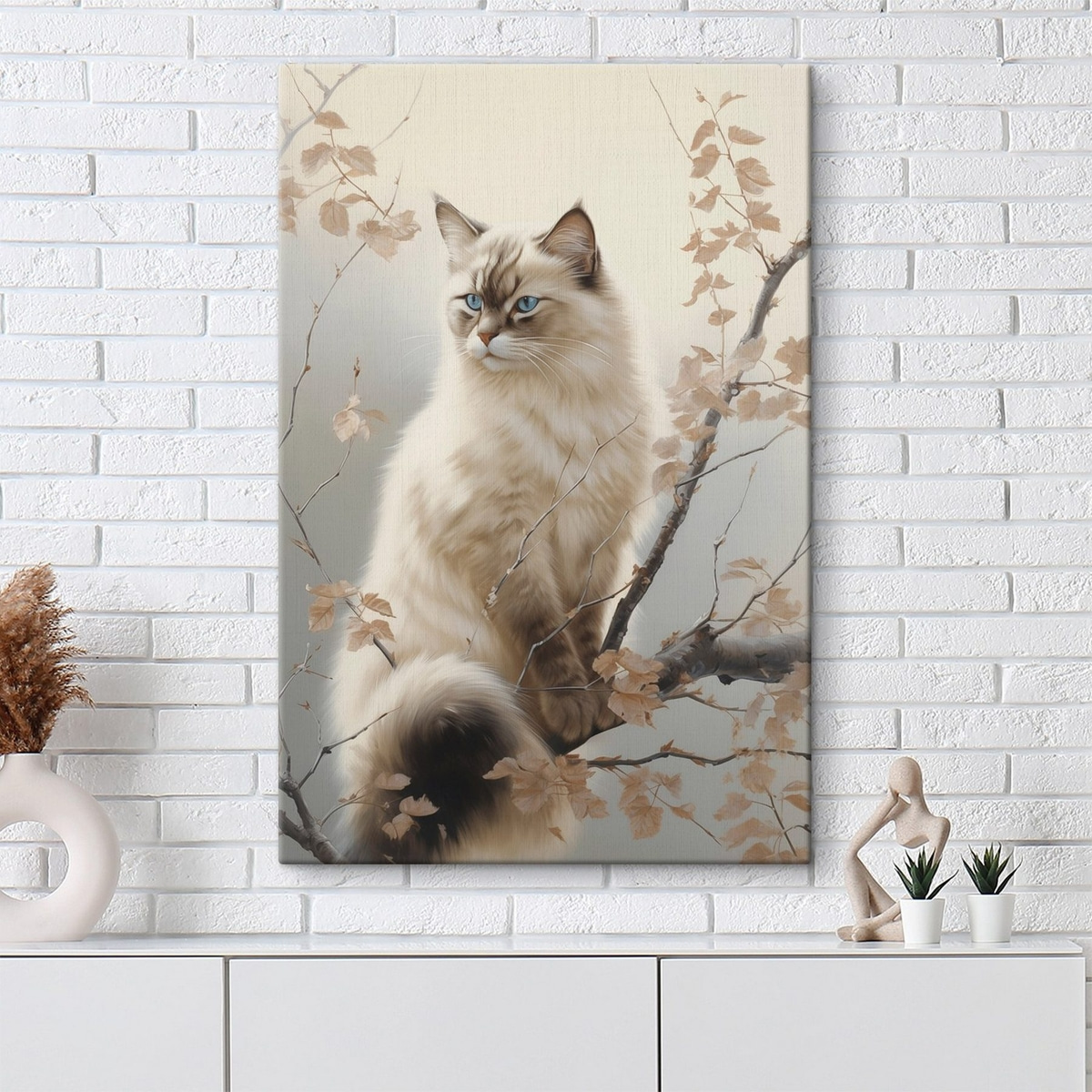 Een kat op een boomtak — interieur 1