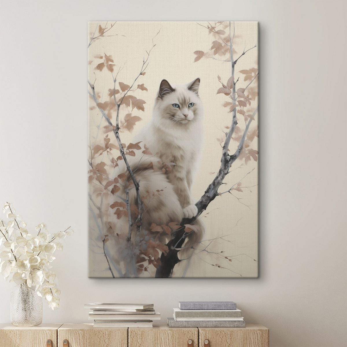 De kat zit op een boom — interieur 1