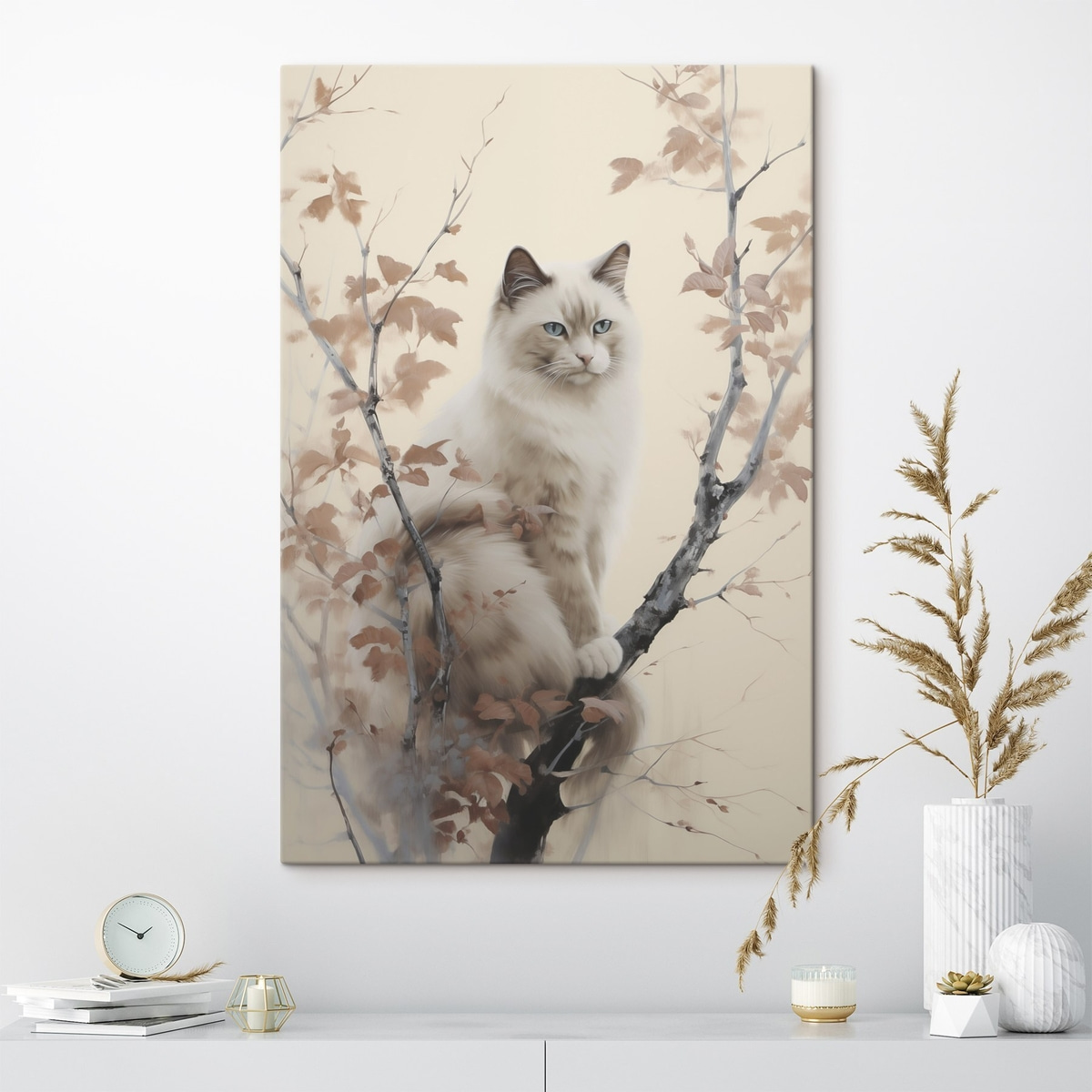 De kat zit op een boom — interieur 2