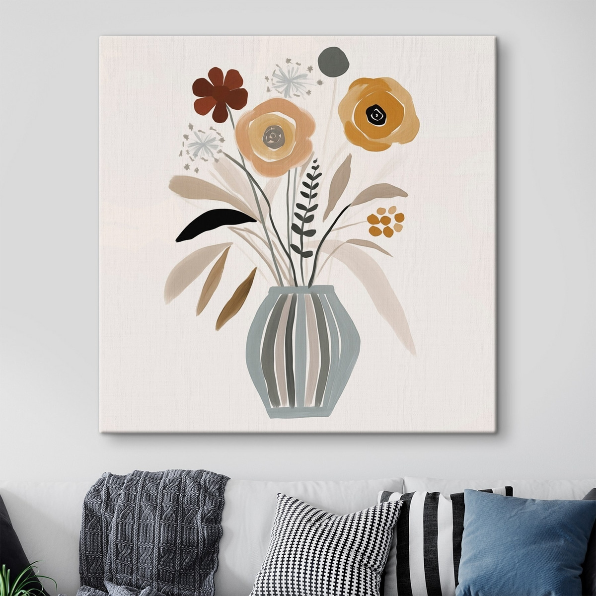 Bloemen in een vaas — interieur 1