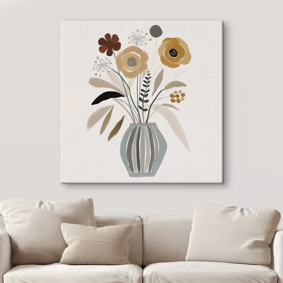 Bloemen in een vaas — interieur 2