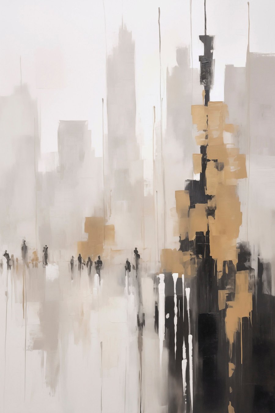 Abstract stedelijk landschap — volledig ontwerp