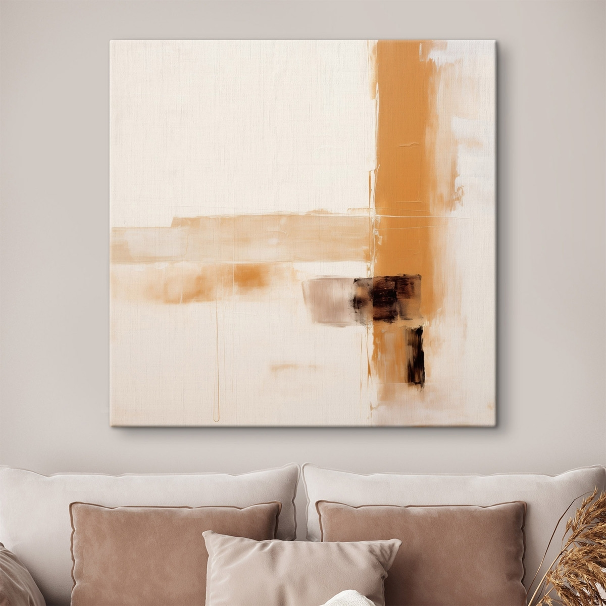 Oranje en bruine abstractie — interieur 2