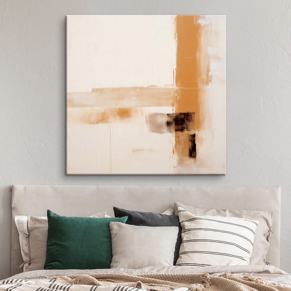 Oranje en bruine abstractie — interieur 3