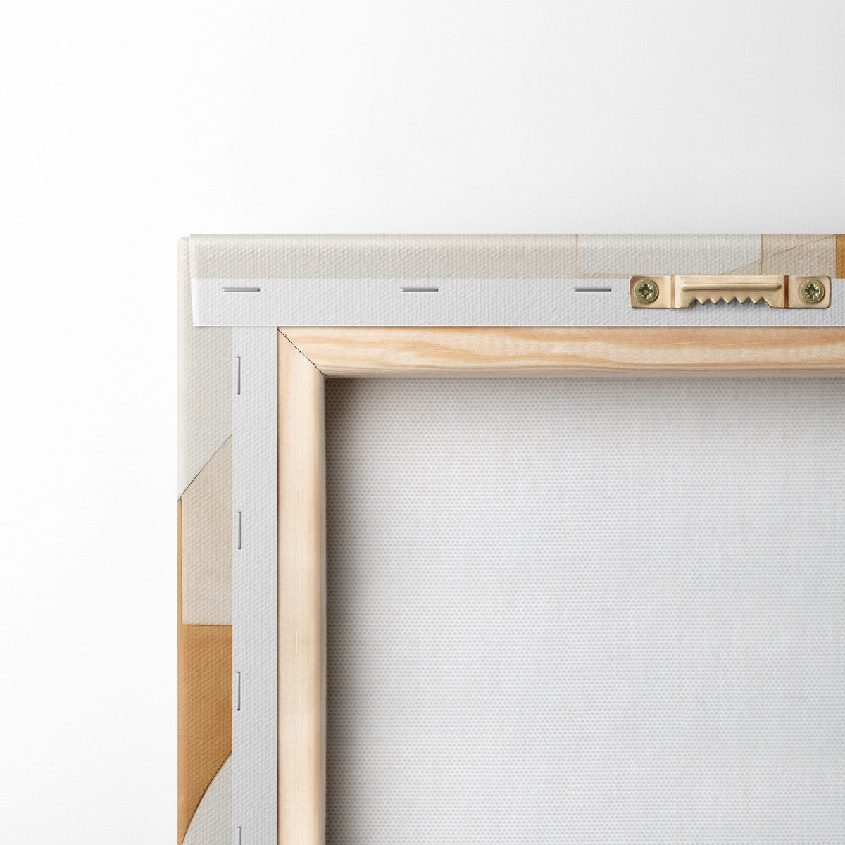 Abstracte minimalistische compositie in warme tinten — achterkant