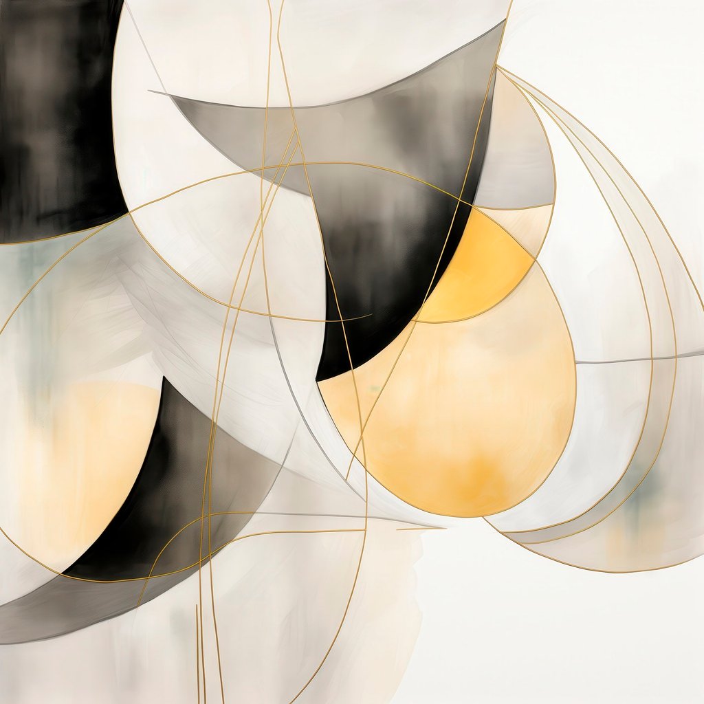 Geometrische abstractie in moderne stijl — volledig ontwerp