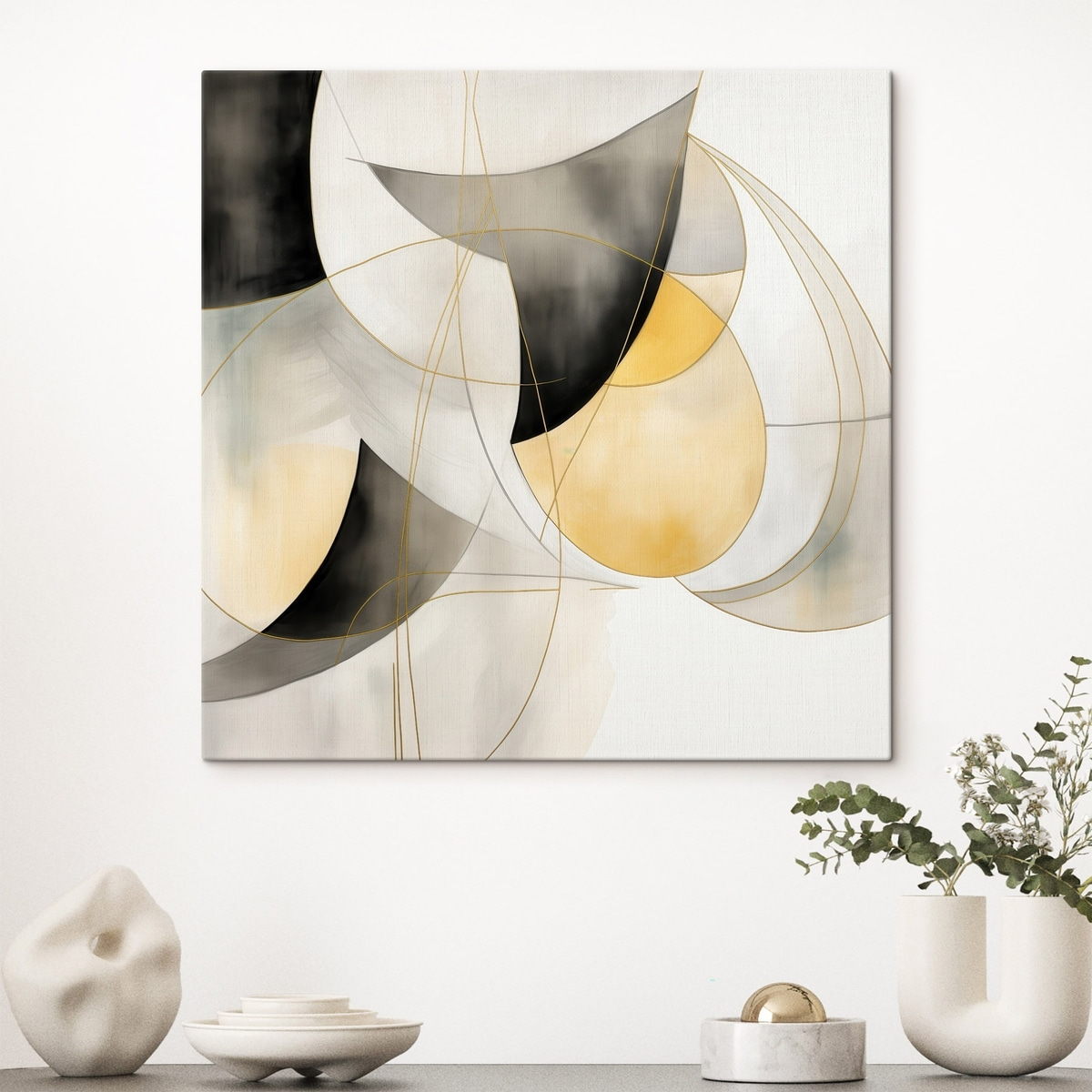 Geometrische abstractie in moderne stijl — interieur 1