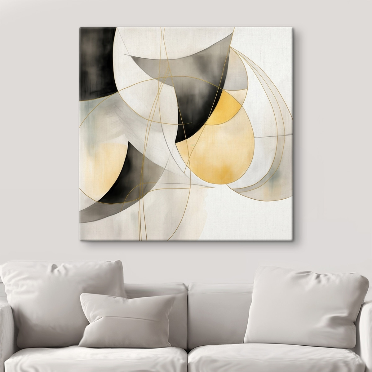 Geometrische abstractie in moderne stijl — interieur 2
