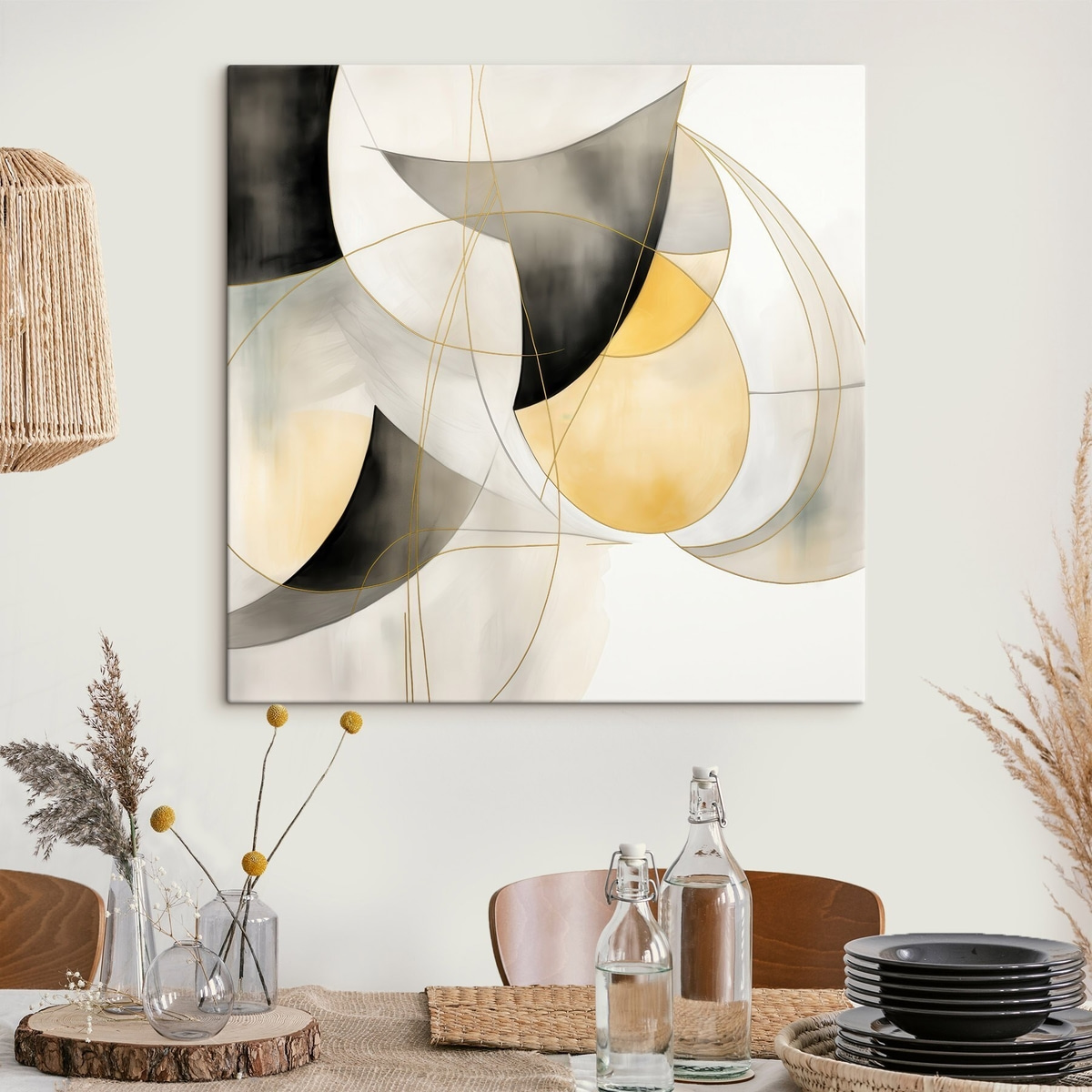 Geometrische abstractie in moderne stijl — interieur 3