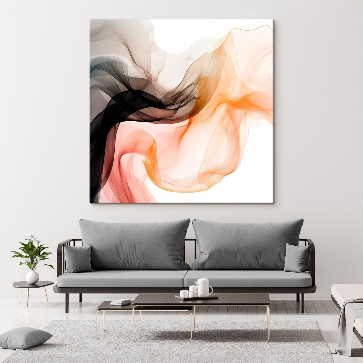 Luchtstromen, transparante abstractie — interieur 1