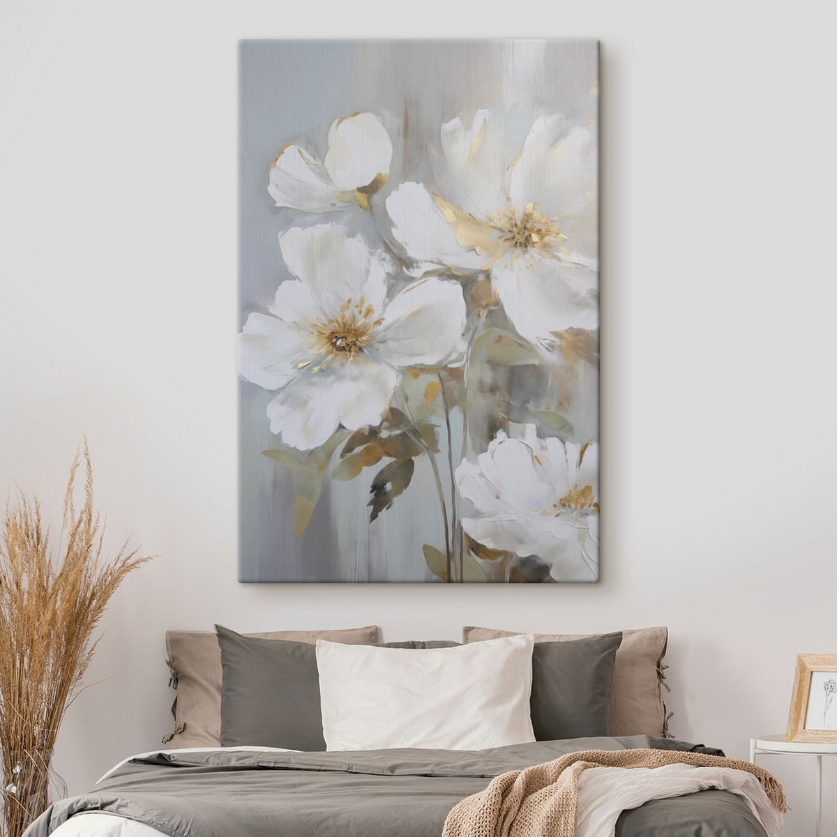 Abstracte bloemen imitatie van schilderkunst — interieur 2