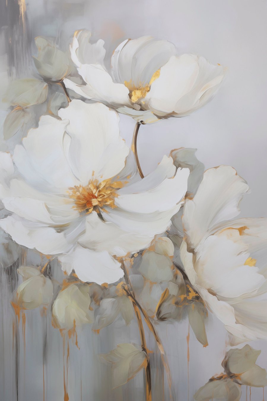 Abstracte bloemen — volledig ontwerp