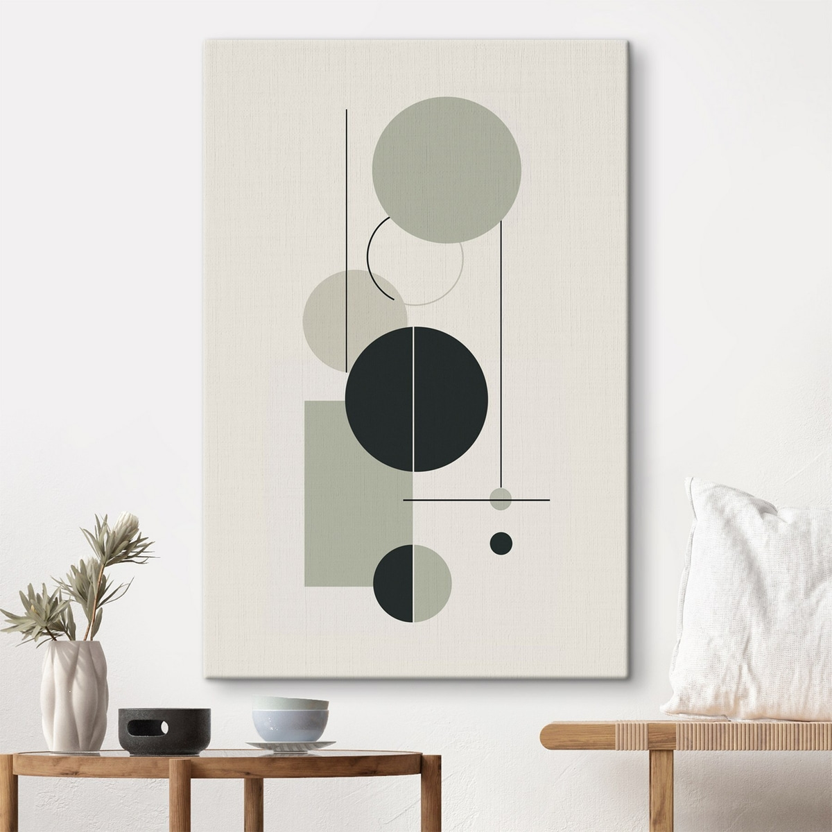 Geometrische minimalistische abstractie — interieur 1