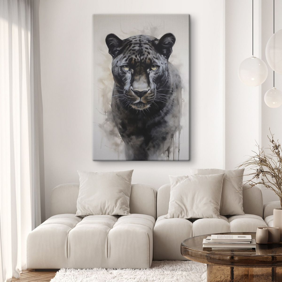 Panther imitatie schilderij — interieur 1