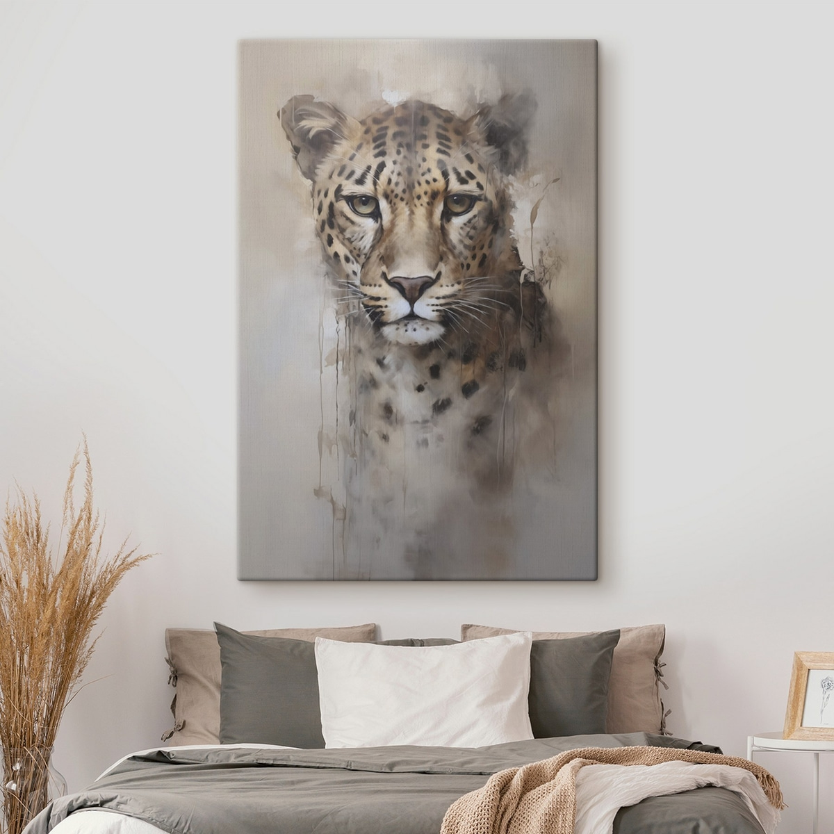 Schilderij met luipaardimitatie — interieur 2