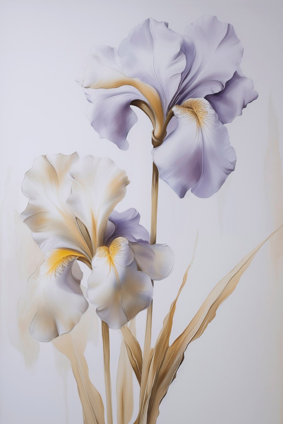 Irisen imitatie schilderij — volledig ontwerp
