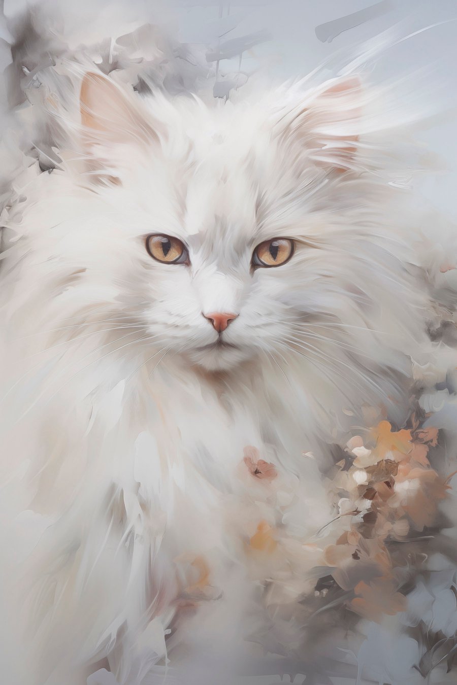 Pluizige kat — volledig ontwerp