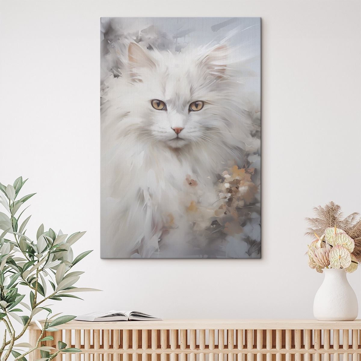 Pluizige kat — interieur 1