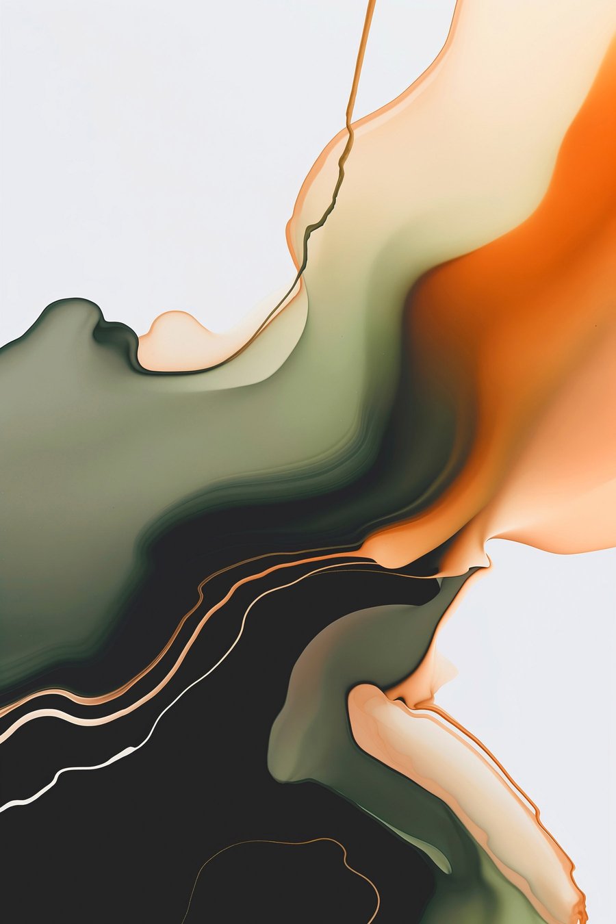 Abstracte golf — volledig ontwerp
