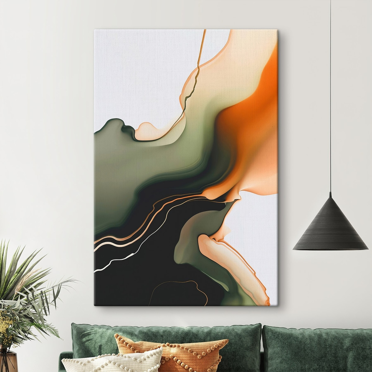 Abstracte golf — interieur 1