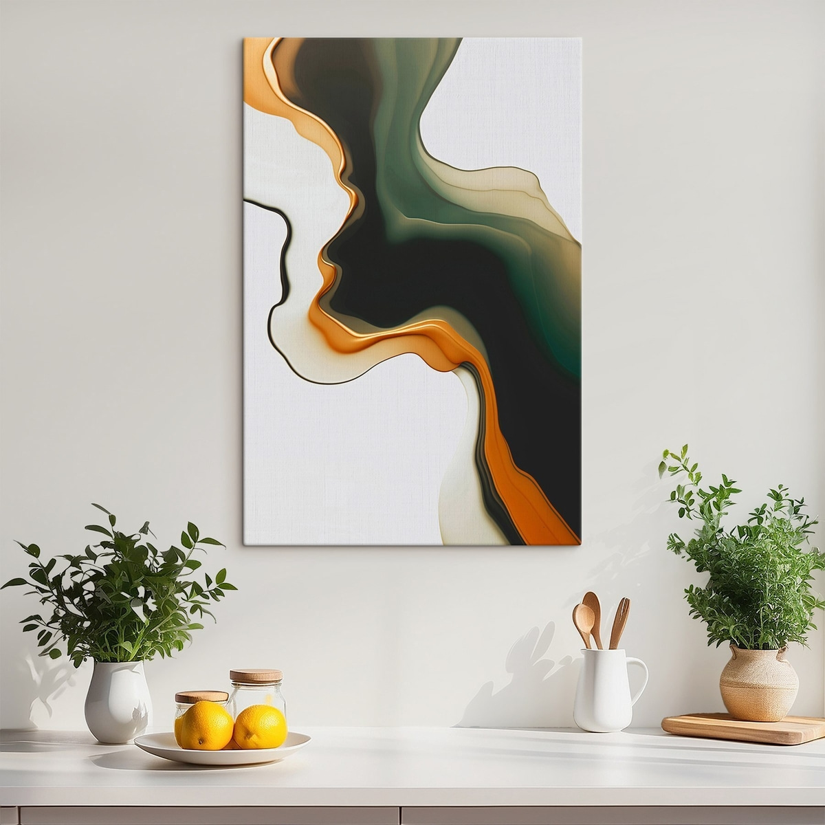 Abstracte golf — interieur 1