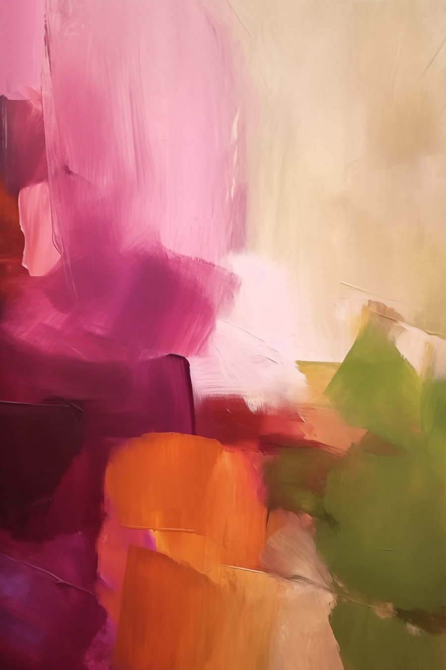 Abstract schilderij — volledig ontwerp