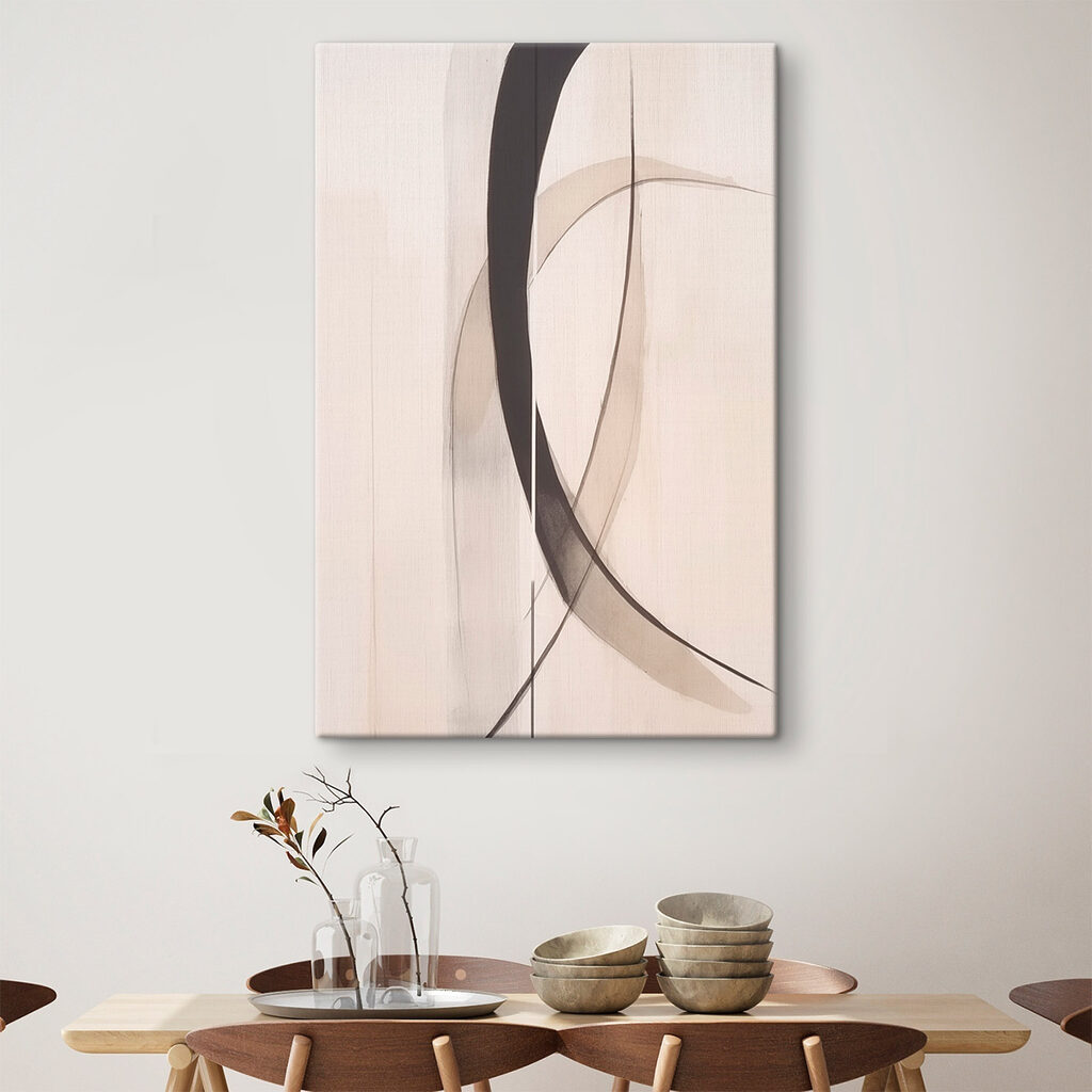 Zwart-wit kunstwerk — interieur 2