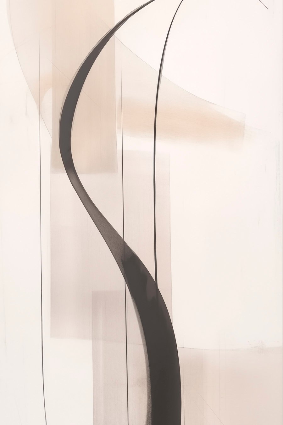 Elegante kalligrafie. Abstractie — volledig ontwerp