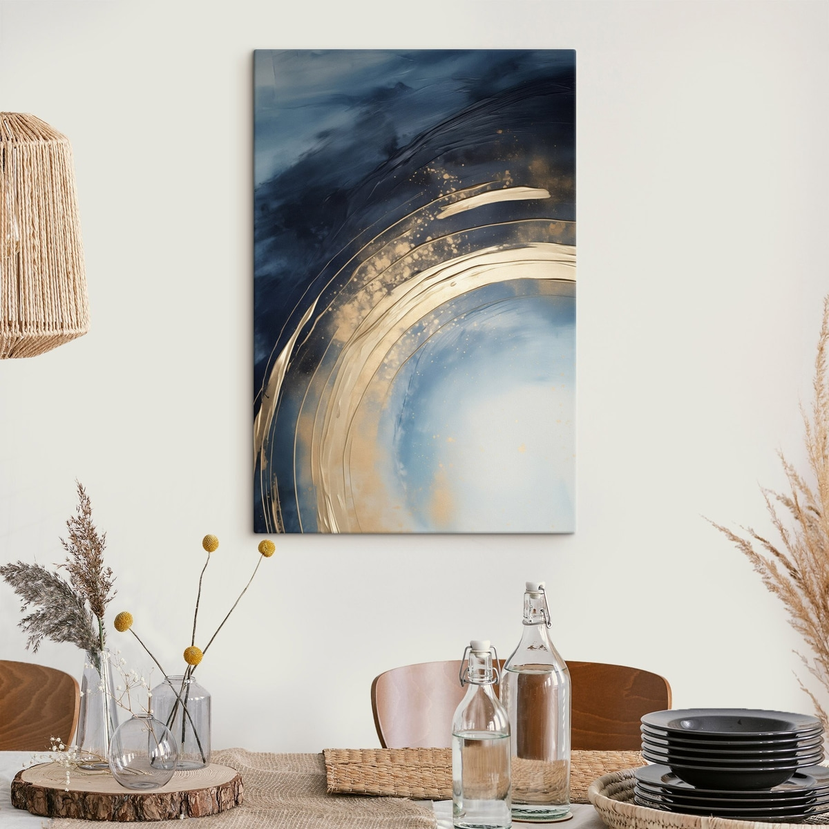Brede ring met licht midden en gespikkeld glazuur — interieur 3